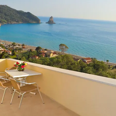 Maria With Pool And Panorama View - Agios Gordios אגיוס גורדיוס