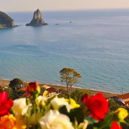 Maria With Pool And Panorama View - Agios Gordios アギオス・ゴルディオス